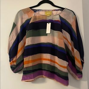 100% Silk Maeve Top by Anthropologie NWT, XS